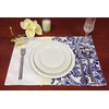 Wrapables Flower Placemats, Asian Blue, Set of 4