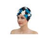 Fashy Ladies Rubber Flower Swimming Cap Blue 3191 50