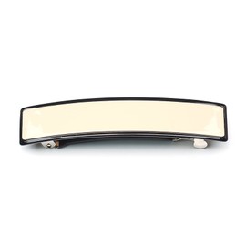 QinGoo Small Stylish White Hair Clip, Barrette, Hair Accessory, Cute, Korean Hair Ornament, 1 Piece (3.2 x 0.7 inches (8.2 x 1.9 cm), White