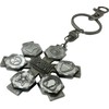 Inlock Thunderbolt's Key Chain, Silver, Total Length: Approx. 5.7 inches