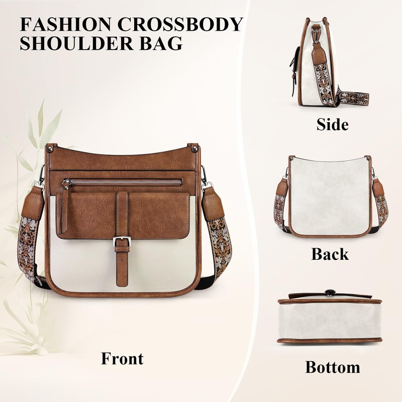 Crossbody Bag for Women Waterproof Leather Crossbody Purses for Women