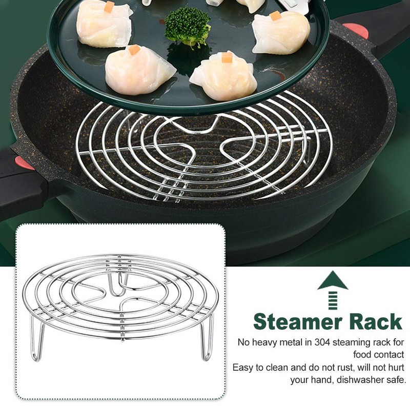 Round Steamer Rack and Cooling Rack,Stainless Steel Pot Trivet, Wire