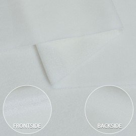 Stretch Velvet Fabric by The Yard Soft for Sewing, Costume, Upholstery, Crafting Projects(Ivory,1 Yard)