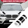 Hihaha Hood Stripe Pattern Sticker/Outer for Car/Durable / 2 Pcs