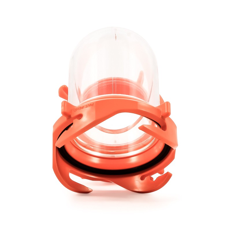 Camco 39857 RhinoFLEX Clear 90 Degree Sewer Hose Swivel Fitting