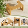 AmazerBath 7 Inches Bamboo Toilet Stool Squat for Adult, Foldable