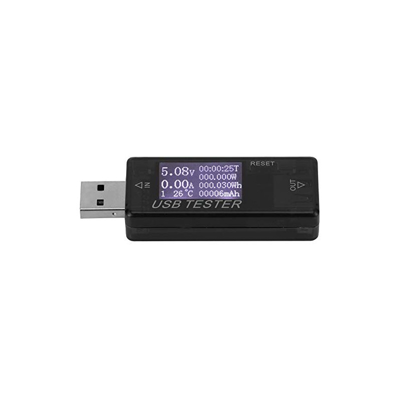 Medidor de Corriente y Voltaje USB Digital 8 en 1,