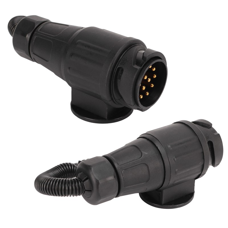 Trailer Plug Adapter 13 Way Round to 4 Way Flat