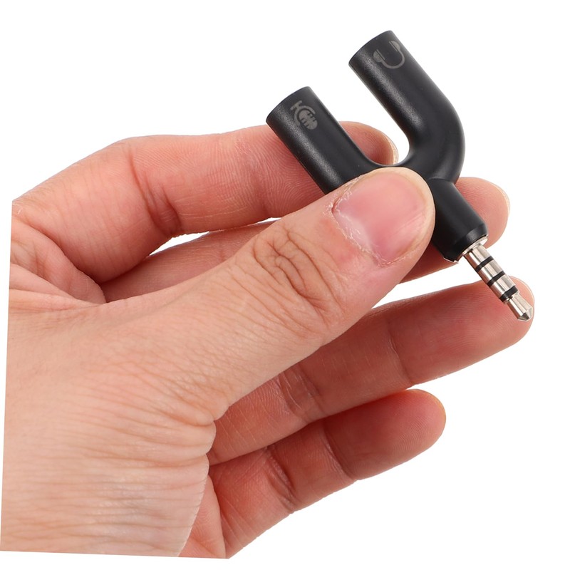 Outanaya 2pcs Y Shaped Audio Port Adapter Dual Headphone Splitter