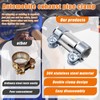 45mm Double Bolt Exhaust Clamp, Stainless Steel Band Clamp, Exhaust