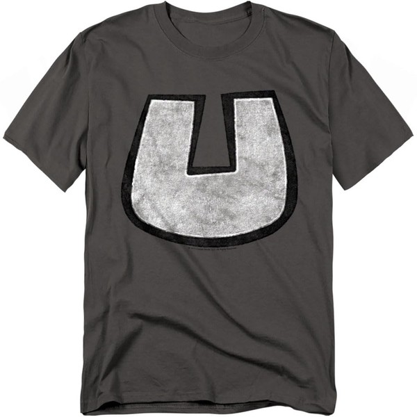 Popfunk Underdog Distressed Logo Retro Cartoon T Shirt (Charcoal) 3X-Large