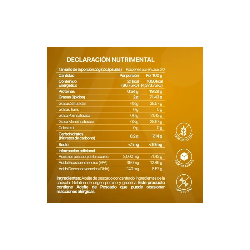 Vivenia Omega 3 Aceite De Pescado Alta Concentración Epa Dha