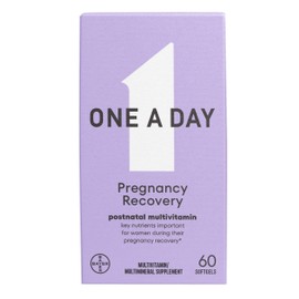 ONE A DAY Postnatal Complete Multivitamin for Post-Pregnancy with Folic Acid and Omega-3 DHA, 60 Count (Packaging May Vary)