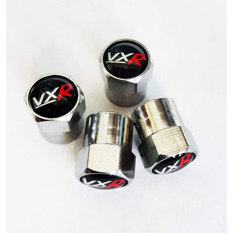 Silver 'VXR' Wheel Valve Dust Caps. (R) Corsa Astra Insignia