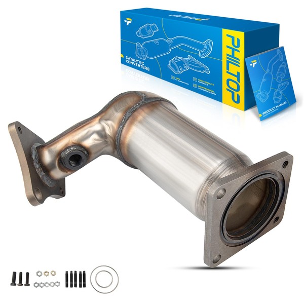 PHILTOP Front Right High FLow Catalytic Converter Fit For Nissan