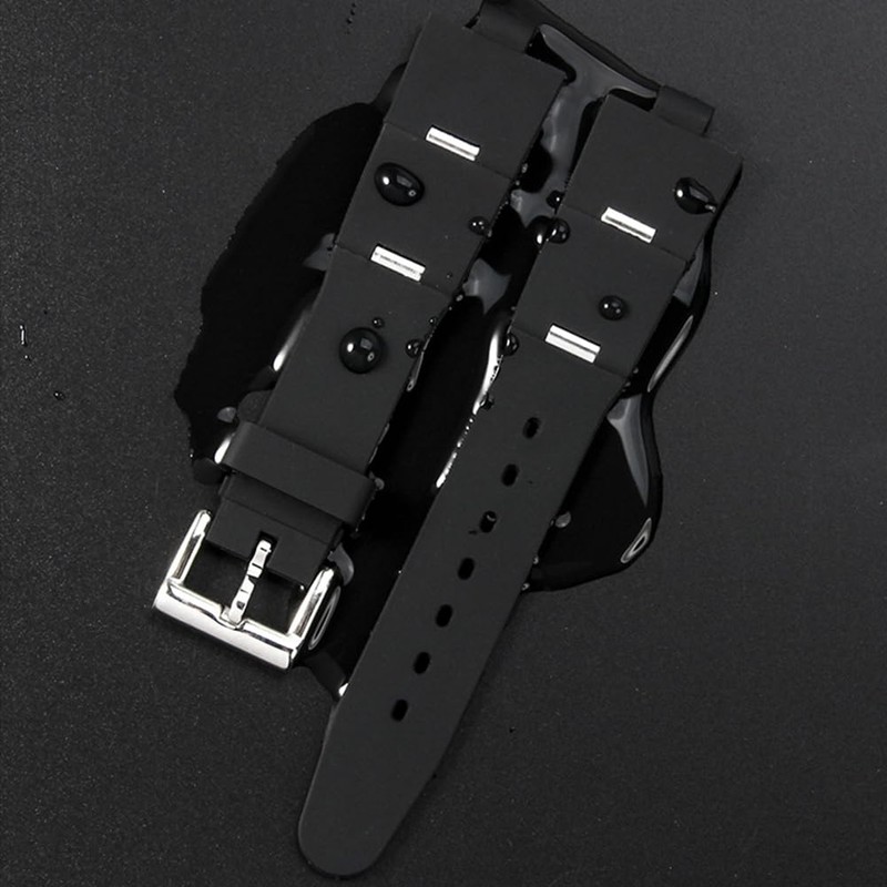 [Sibehill] 時計ベルト ブルガリ 交換用時計バンド 22mm*8mm シリコン ラバーベルト