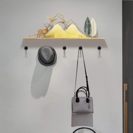 WJUAN 2 Pcs Black Round Wall Hooks, 53 mm Concealed Coat Hooks Suitable for Installation in The Kitchen, Bathroom, Study and Master Bedroom to Hang Objects