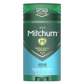 Mitchum Men'S Deodorant, Antiperspirant Stick, Triple Odor Defense 48 Hours