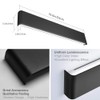 Aipsun 32.6 inch Modern Black Vanity Light Fixtures LED Black