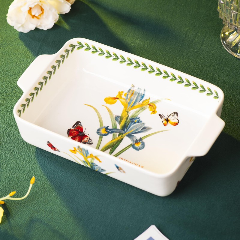 ONCCI In-Glaze Ceramic Baking Dish Set of 2 - Rectangular