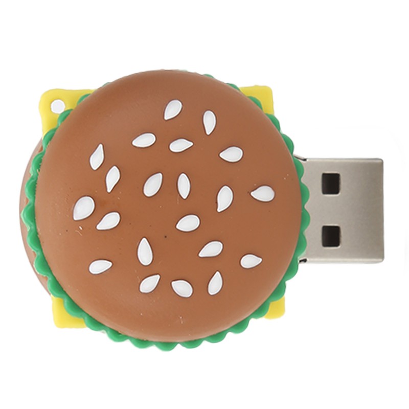 USB 2.0 Flash Drive Hamburger Shape Memory Stick 3D Cartoon