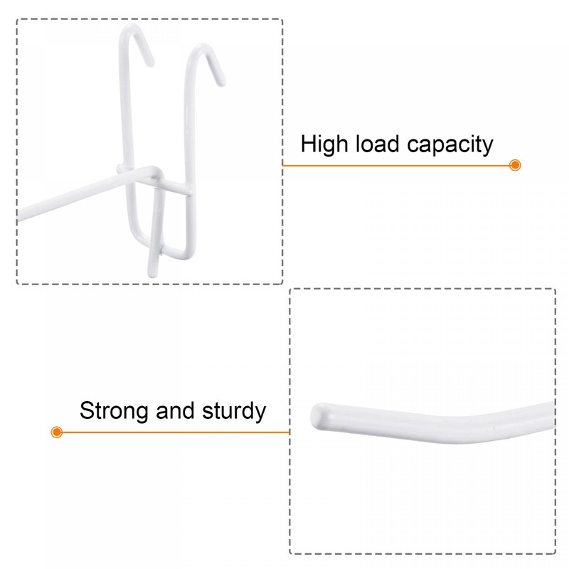 sourcing map Grid Wall Display Hooks Store Garage Storage Wall