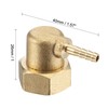 sourcing map Brass Hose Barbed Suitable for Elbows, 4 mm