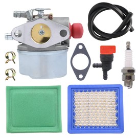 Aylux 640017B Carburetor with Air Filter for Tecumseh 640004 640014 640117 640025 640025B OHH45 OHH50 OHH55 OHH60 OHH65 Engine Craftsman Lawn Mower