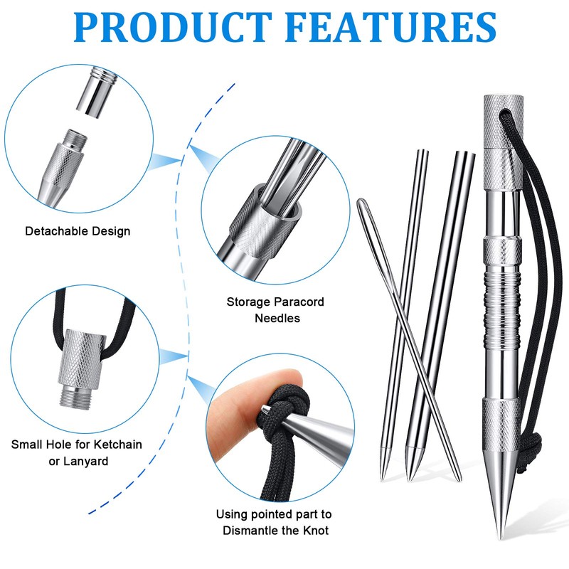 Stainless Steel FID Set Paracord FID Marlinspike Set Paracord Stitching
