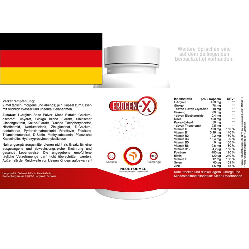 Erogen X - 120 Capsules (2 x 60 Capsules) -