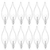60W Candelabra Light Bulbs, E12 B10 Clear Candle Base Bulb
