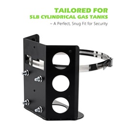 SPARKWHIZ Propane Tank Holder for 5LB Bottle 8 in Diameter, Propane Tank Mounting Bracket for RV, Trailers, Truck