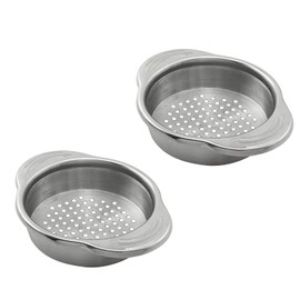 Can Strainer XGNG 2pcs Stainless Steel Food Can Strainer Vegetable and Fruit Can Strainer, Best for Canned Tuna Versatile