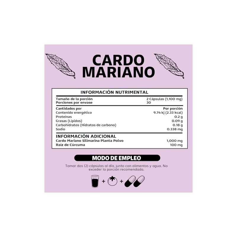 Beyond Vitamins | Cardo Mariano (extracto de Silimarina 100% natural