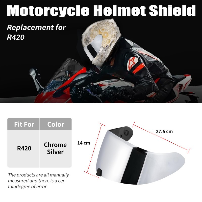 VCOROS - Protector de casco de motocicleta para casco R420