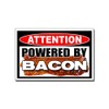Powered by Bacon Funny Vinyl Sticker Decal Pig Love