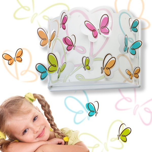 applique murale enfant Butterfly Papillons multicolores