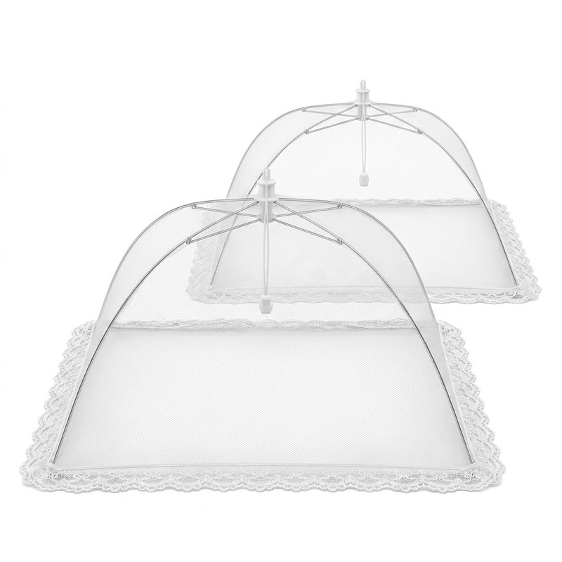 Mesh Food Cover 2 Pack, Pop Up Collapsible Food Cover