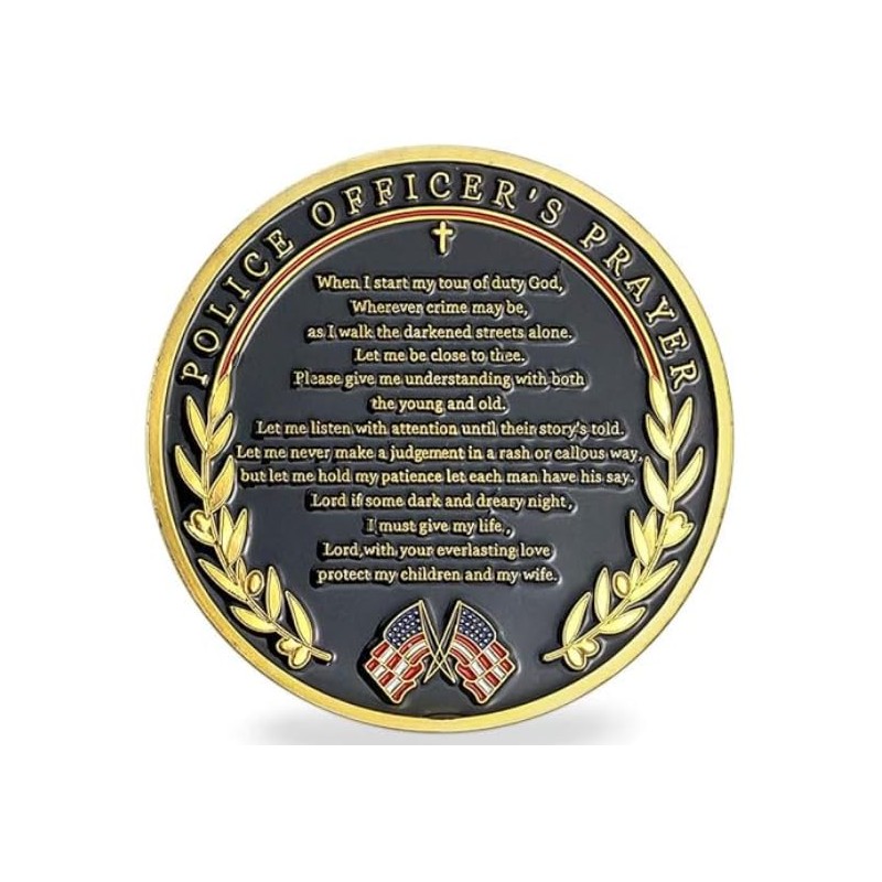 Police Patron Saint Michael Challenge Coins (Police Patron Saint Thin