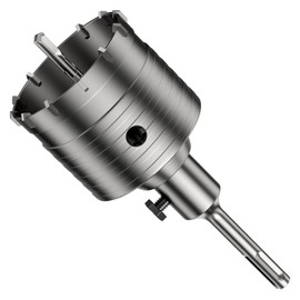 WinGluge Hollow Drill Bit Set 68 mm, with SDS Plus Adapter 110 mm and Pilot Drill 110 mm, Hole Saw Hollow Drill Bit, Socket Drill, Hammer Impact Resistant, Can Drill, for Stone, Concrete and Brick