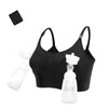 Springcmy Women's Hands-Free Nursing Bra, black