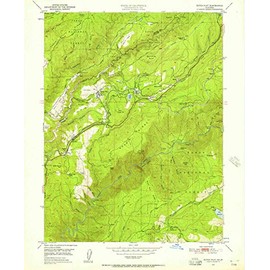 YellowMaps Dutch Flat CA topo map, 1:24000 Scale, 7.5 X 7.5 Minute, Historical, 1950, Updated 1957, 26.8 x 22 in - Paper