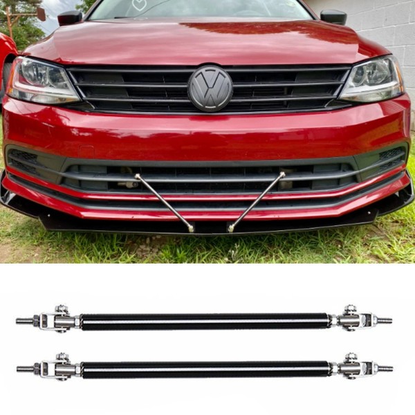 Unbranded Car Universal Adjustable Front Bumper Lip Splitter Strut Rods