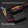 DaierTek 12V Relay Box 6 Way12 AWG Pre-Wired Waterproof Relay