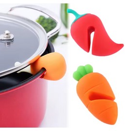 Silicone Anti-Overflow Pot Lid Holder - Heat Resistant Spill Stopper for Boiling