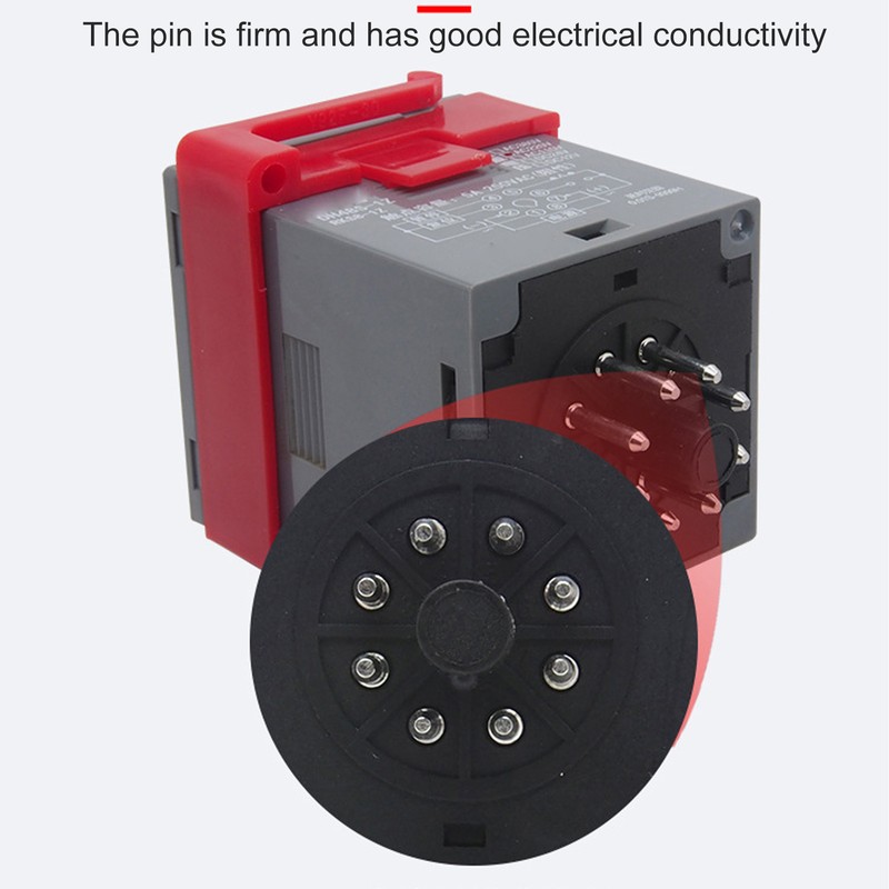 Time Relay LCD Display Multifunctional PP Flame Retardant Housing Delay