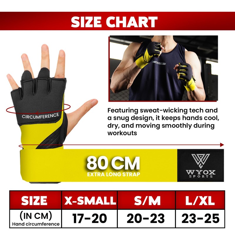WYOX Boxing Hand Wraps for Men & Women – Quick