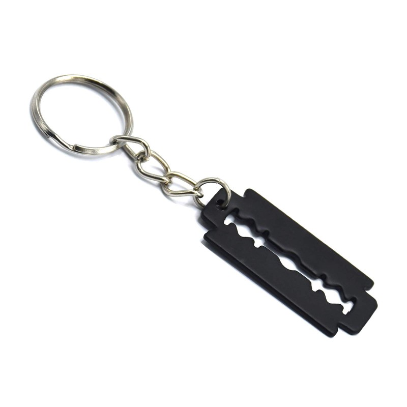 PRECISE CANADA Barber Razor Blade Key Ring/Key Chain Stylish Gift