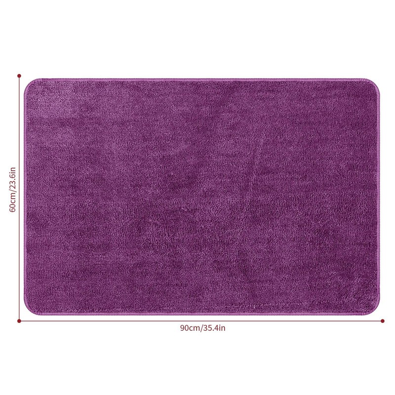 Vinsani Bath Mat Non Slip Bathroom Mat Thickened Fluffy Microfiber