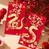 Chinese New Year Red Envelopes - 12 PCs Snake Red